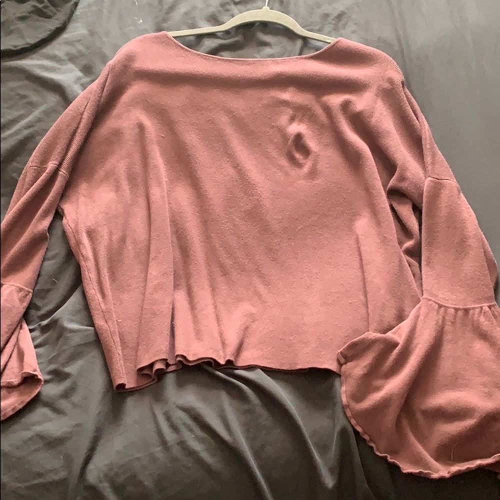 EXPRESS PURPLE LONG SLEEVE SWEATER